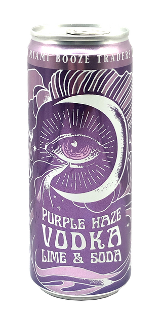 Purple Haze Vodka Lime and Soda